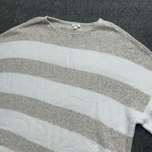 J Jill Pure Jill Sweater Short Sleeve Pullover Oversized Cotton Boxy XL Shirt